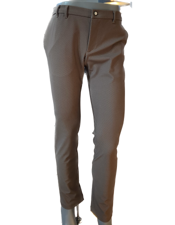 Alberto - Ian Waterrepellent golfbroek - Bruin gemeleerd