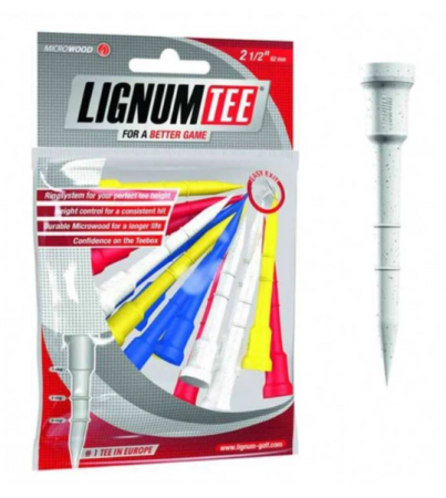 Lignum tees - 2 1/2" (62mm) - mix