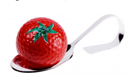 Amuse Lepel met Golfbal 'tomaat'